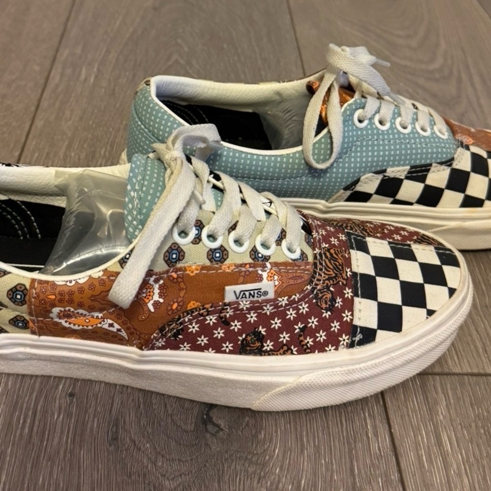 Vans Women's Patchwork Checkered Skate Sneakers - image 1
